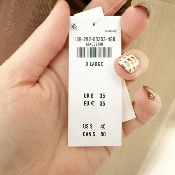 Abercrombie & Fitch Bra-Free Mesh Hardware Tube Top Chestnut Brown Size XL NEW - Picture 6 of 7